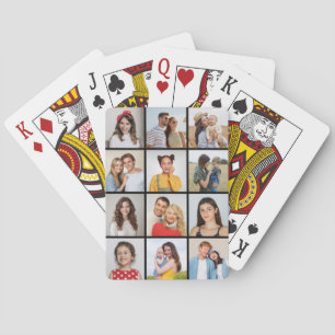 Create Your Own 12 Photo Collage Playing Cards