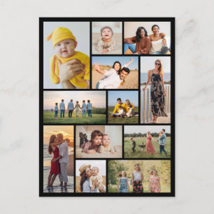 Create Your Own 12 Photo Collage Postcard