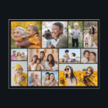 Create Your Own 12 Photo Collage  Postcard<br><div class="desc">Create your own 12 Photo Collage for Christmas, Birthdays, Weddings, Anniversaries, Graduations, Father's Day, Mother's Day or any other Special Occasion, with our easy-to-use design tool. Add your favourite photos of friends, family, vacations, hobbies and pets and you'll have a stunning, one-of-a-kind photo collage. Our custom photo collage is perfect...</div>