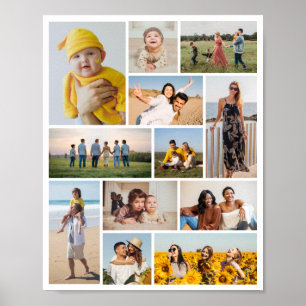 Create Your Own 12 Photo Collage  Poster