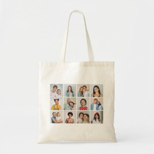 Create Your Own 12 Photo Collage Tote Bag