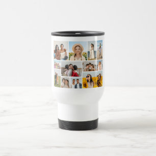 Create Your Own 12 Photo Collage  Travel Mug