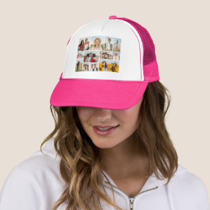 Create Your Own 12 Photo Collage Trucker Hat