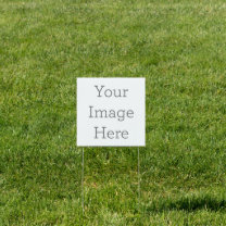 Create Your Own 12" x 12" Yard Sign with H frame