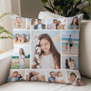 Create Your Own 13 Photo Collage Cushion