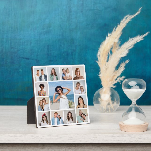Create Your Own 13 Photo Collage Custom Plaque (Insitu)