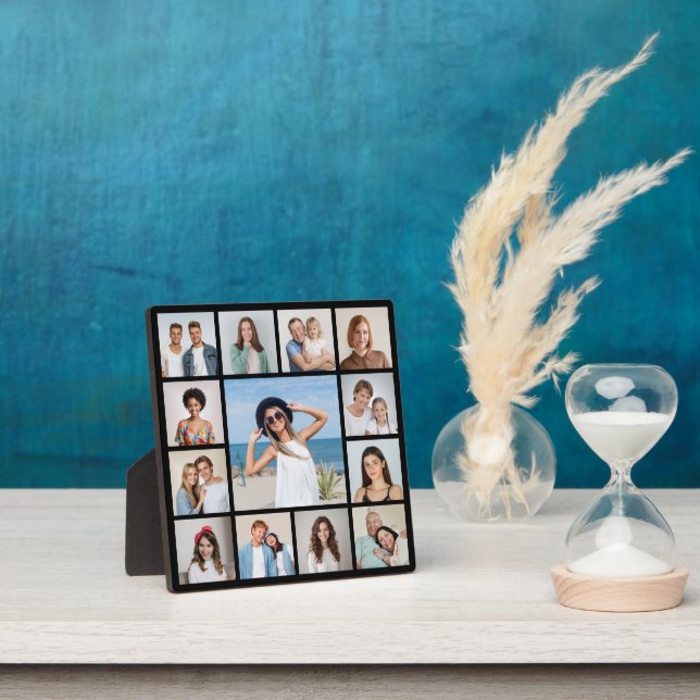 Create Your Own 13 Photo Collage Custom Plaque (Insitu)