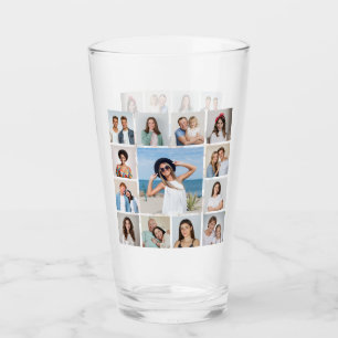 Create Your Own 13 Photo Collage Glass