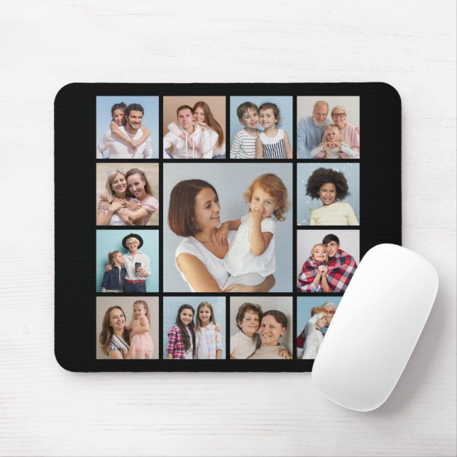 Create Your Own 13 Photo Collage Mouse Pad (With Mouse)