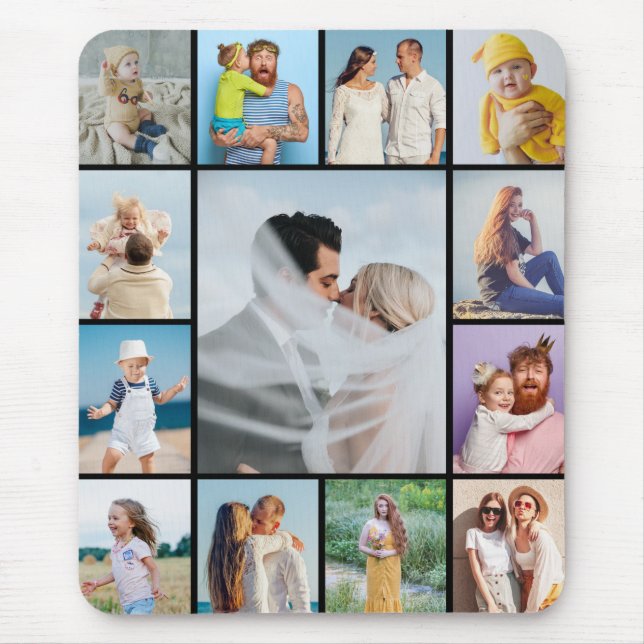 Create Your Own 13 Photo Collage Mouse Pad (Front)