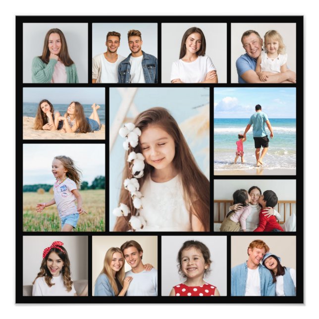 Create Your Own 13 Photo Collage Photo Enlargement (Front)