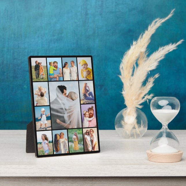 Create Your Own 13 Photo Collage Plaque (Side)