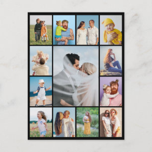 Create Your Own 13 Photo Collage Postcard