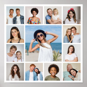 Create Your Own 13 Photo Collage  Poster