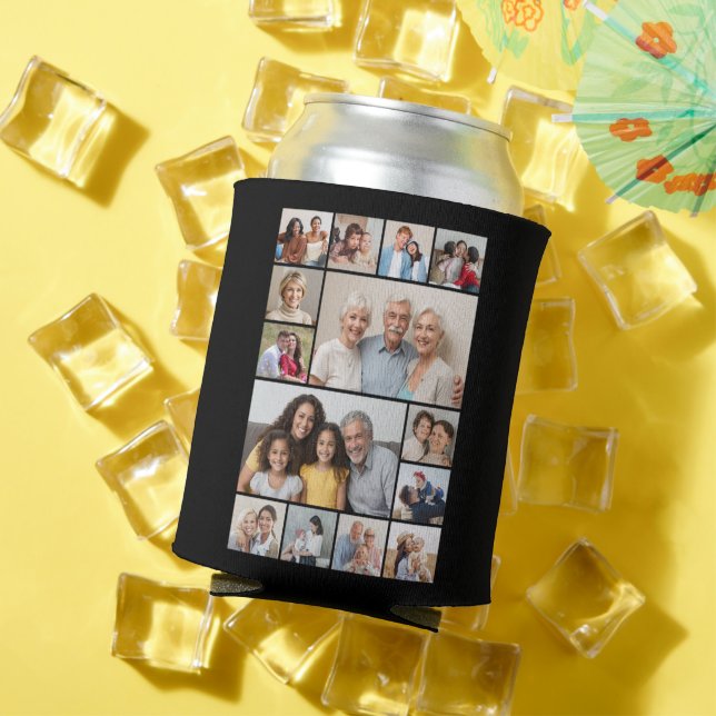 Create Your Own 14 Photo Collage Can Cooler (In Situ Summer)
