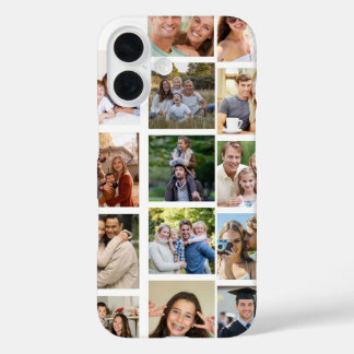 Create your Own 14 Photo Collage  iPhone 16 Case
