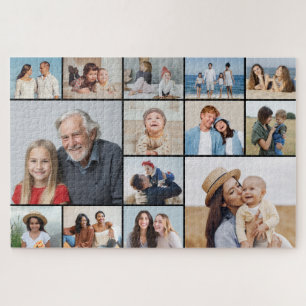 Create Your Own 14 Photo Collage Jigsaw Puzzle