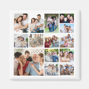 Create Your Own 14 Photo Collage Magnet