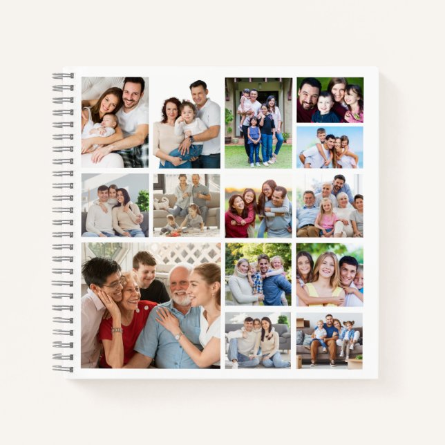 Create Your Own 14 Photo Collage Notebook (Front)