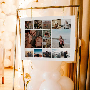 Create Your Own 14 Photo Collage Poster