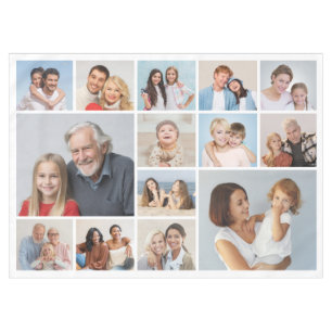 Create Your Own 14 Photo Collage Tablecloth