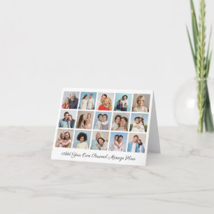Create Your Own 15 Photo Collage Add Your Greeting Card