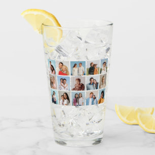 Create Your Own 15 Photo Collage Glass