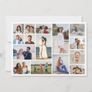 Create Your Own 15 Photo Collage Greeting Card