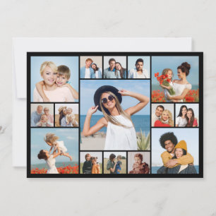 Create Your Own 15 Photo Collage Greeting Card