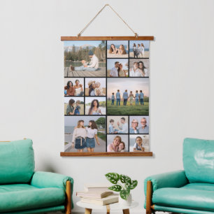 Create Your Own 15 Photo Collage Hanging Tapestry