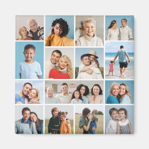 Create Your Own 15 Photo Collage Magnet