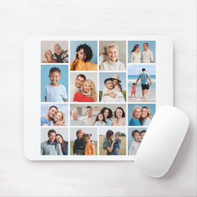 Create Your Own 15 Photo Collage Mouse Pad (With Mouse)