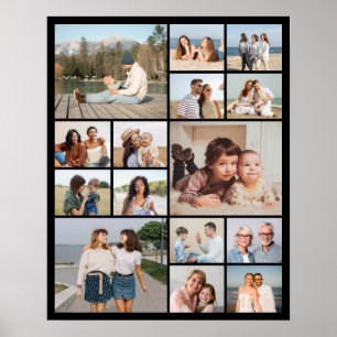 Create Your Own 15 Photo Collage Poster