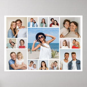 Create Your Own 15 Photo Collage Poster