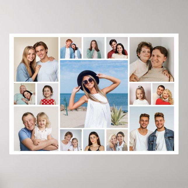 Create Your Own 15 Photo Collage  Poster (Front)