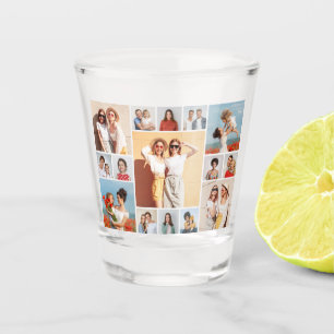 Create Your Own 15 Photo Collage  Shot Glass