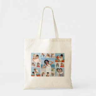 Create Your Own 15 Photo Collage Tote Bag