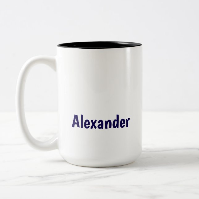 Create Your Own 15oz Two Tone Coffee Mug (Left)