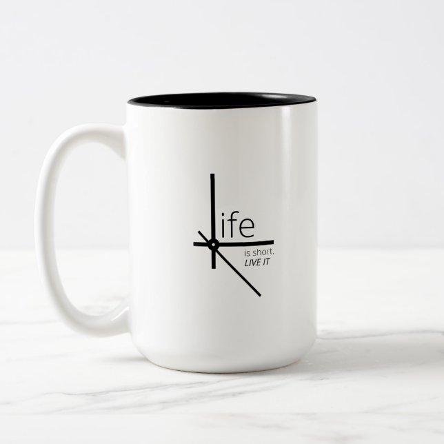 Create Your Own 15oz Two Tone Coffee Mug (Left)