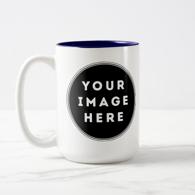 Create Your Own 15oz Two Tone Coffee Mug (Left)
