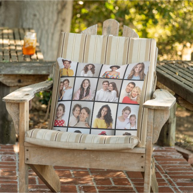 Create Your Own 16 Photo Collage Cushion (Chair)