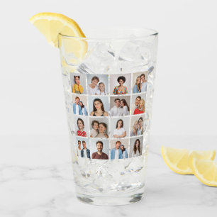 Create Your Own 16 Photo Collage Glass