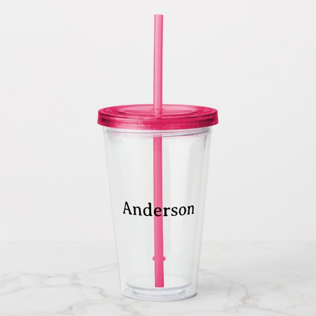 Create Your Own 16oz clear Acrylic Tumbler (Front)