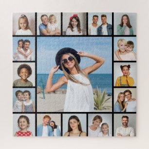 Create Your Own 17 Photo Collage Jigsaw Puzzle