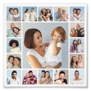 Create Your Own 17 Photo Collage Photo Enlargement Print