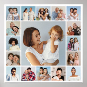 Create Your Own 17 Photo Collage  Poster