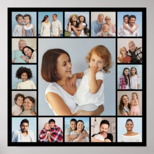 Create Your Own 17 Photo Collage  Poster