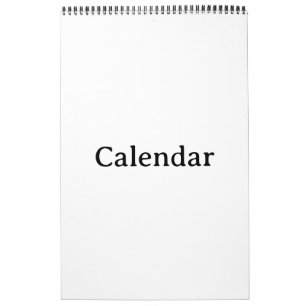 Create Your Own 17" x 11" Single Page Medium Black Calendar