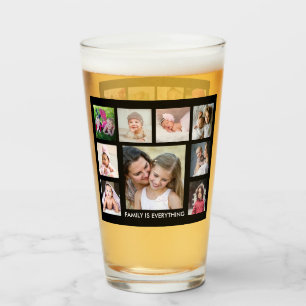 Create Your Own 18 Family Quote Photo Collage   Glass