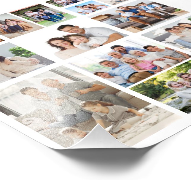 Create Your Own 19 Photo Collage  Print (Corner)